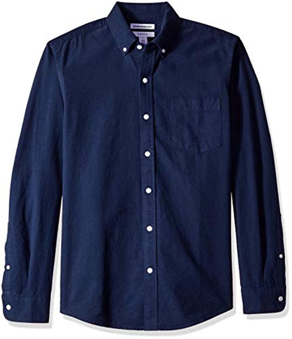 Moda Amazon Essentials – Camisa Oxford de manga larga de corte entallado para