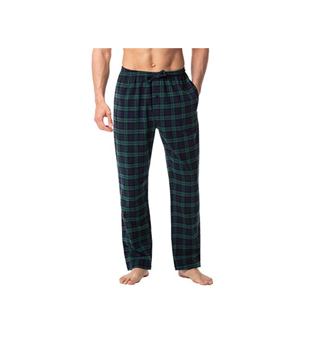 Moda LAPASA PerfectSleep - Pijama de 100% Algodón Franela con Estampado Escocés para