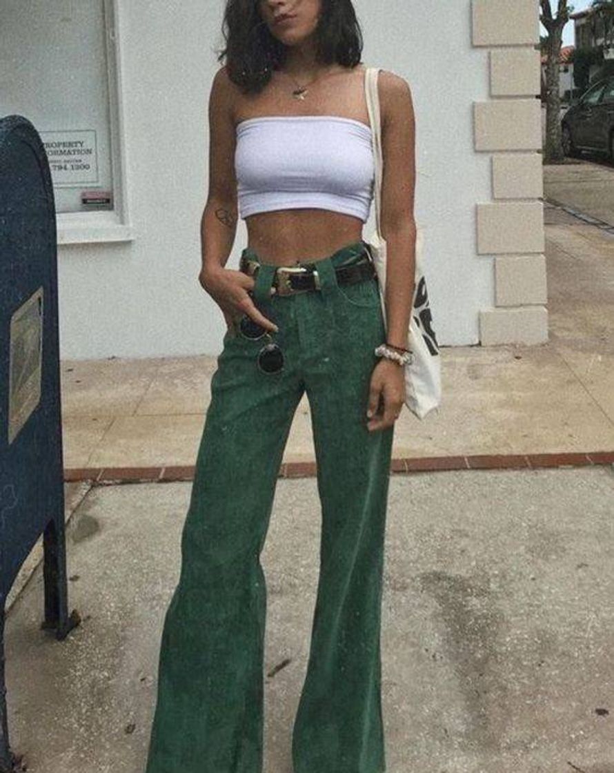 Moda wide leg pants💭💚