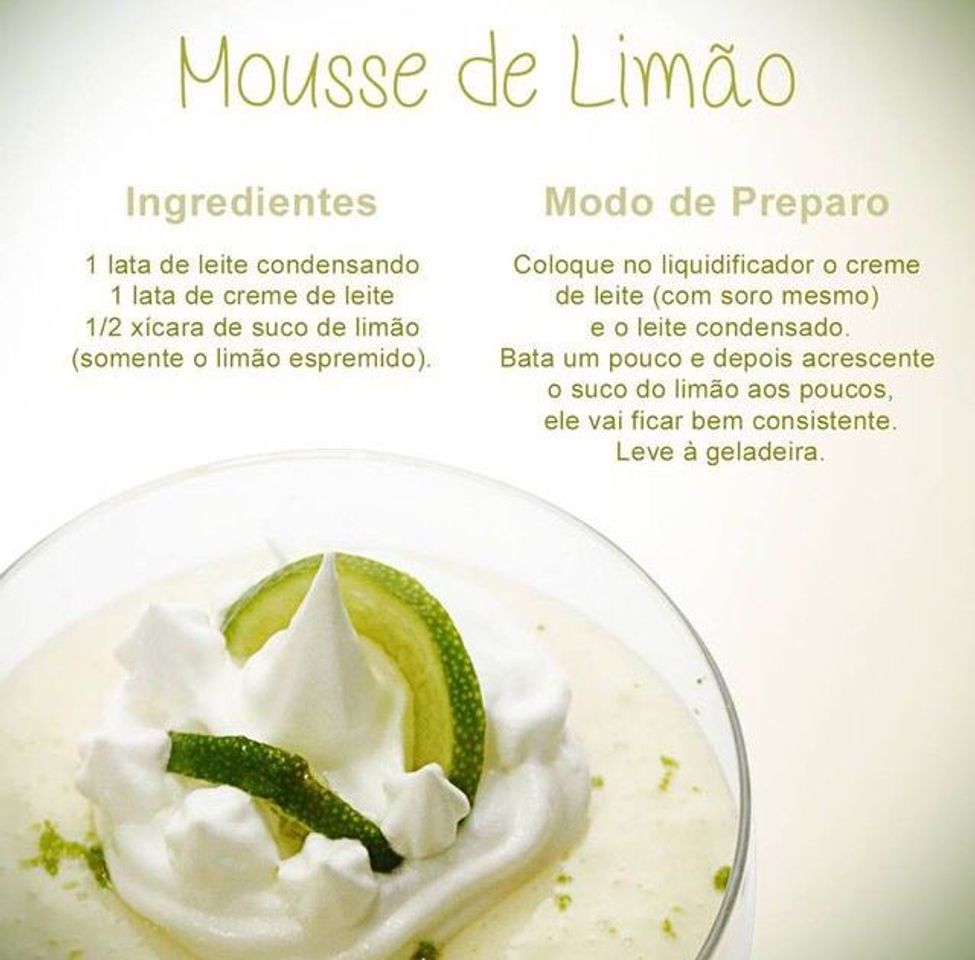 Fashion Mousse de limão 🍋 