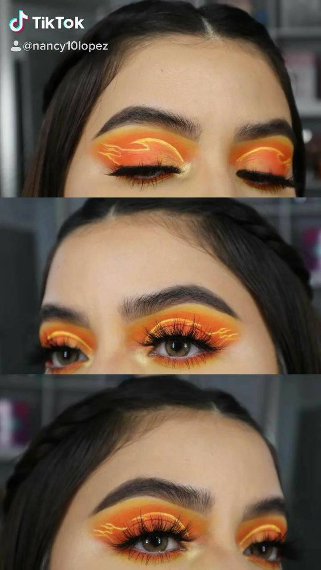 Moda Inspiração make laranja 🍊 