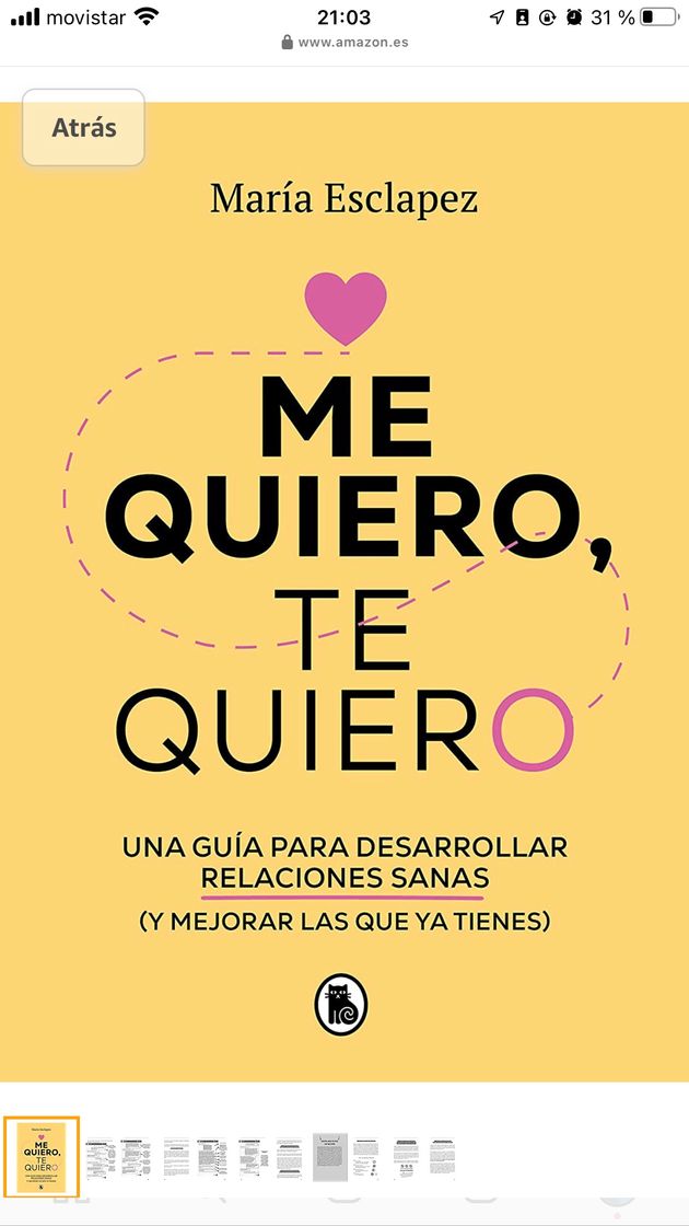 Book Me quiero, te quiero