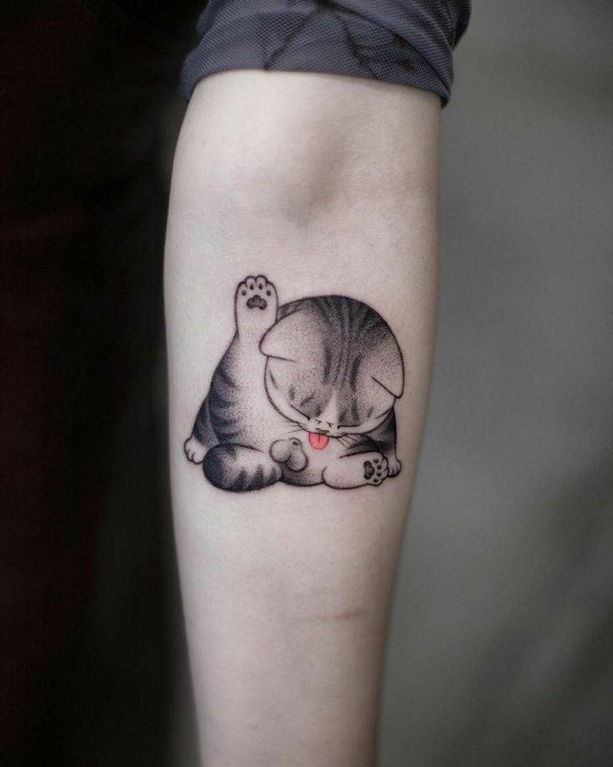 Fashion Cat tattoo 