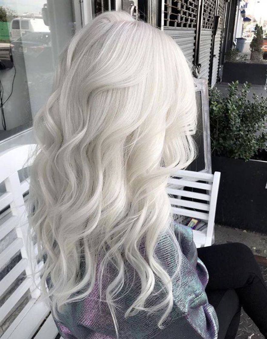 Fashion Cabelo platinado