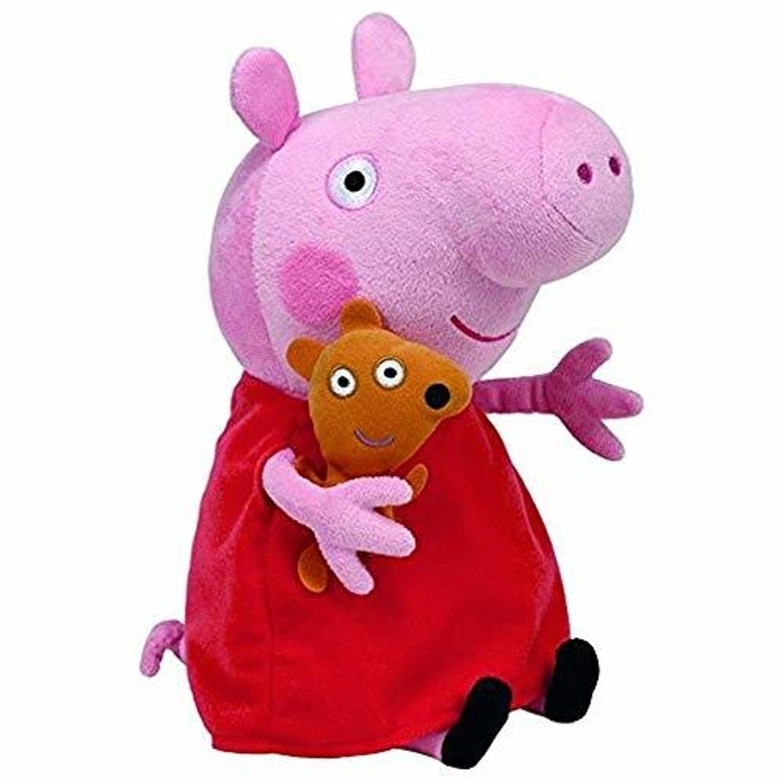 Social Peppa Pig - Peluche, 25 cm, color rosa