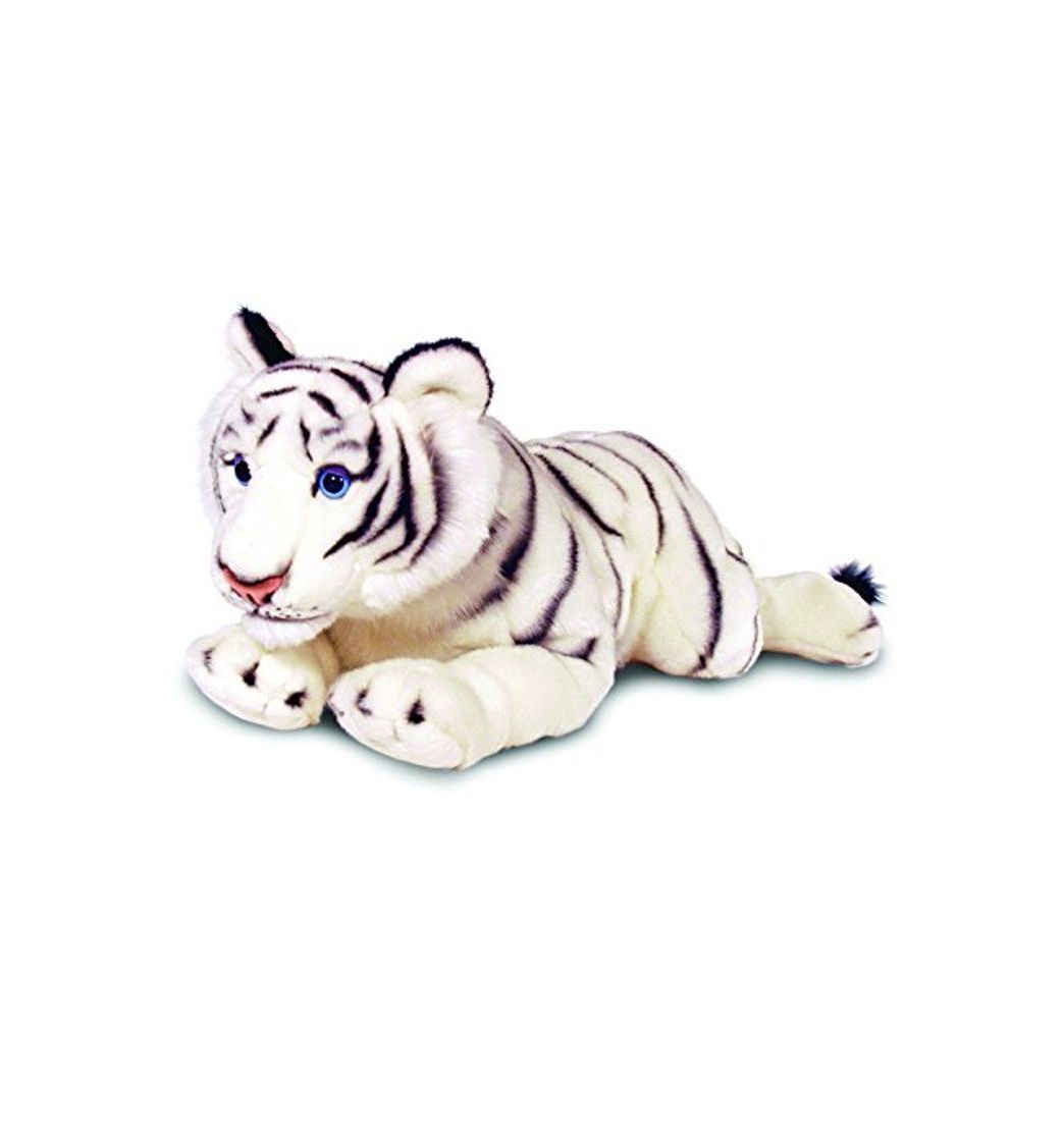 Productos Keel Toys 65078 - Tigre Blanco de Peluche Tumbado