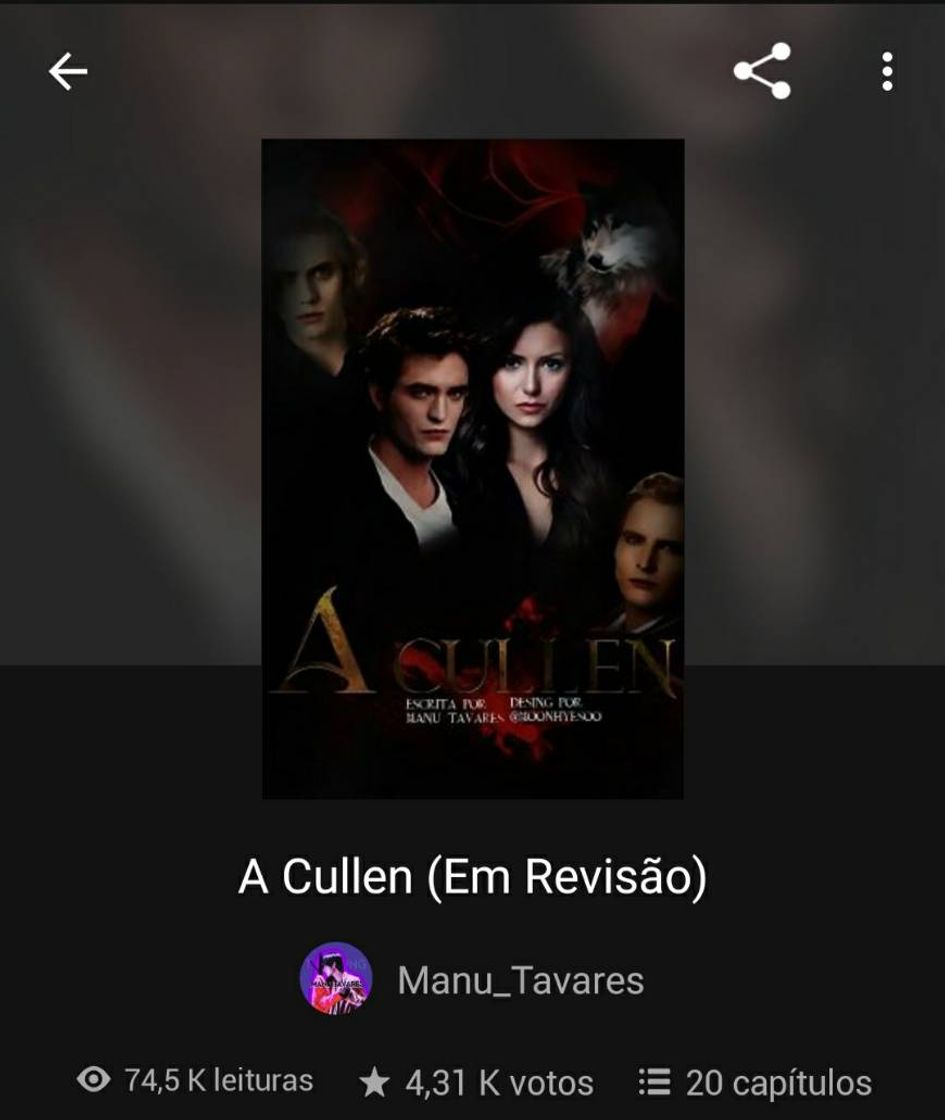 Libros "A Cullen" de Manu_Tavares