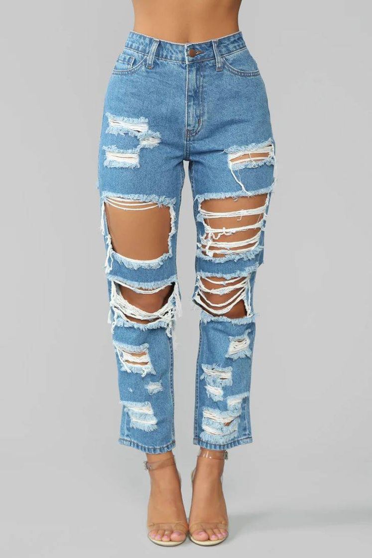 Fashion Mom jeans rotos