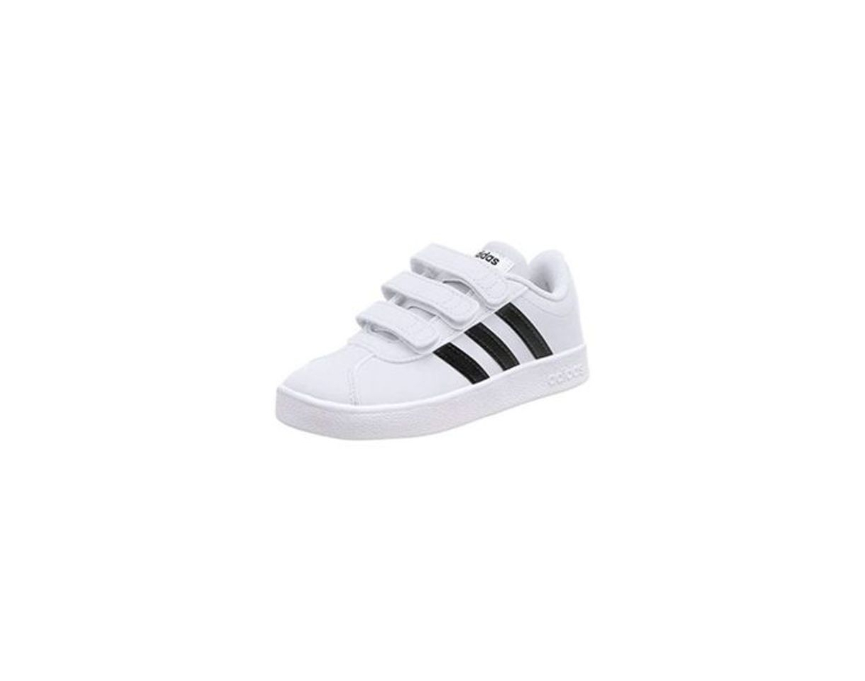 Social adidas VL Court 2.0 CMF C, Zapatillas de Tenis Unisex Niños, Blanco