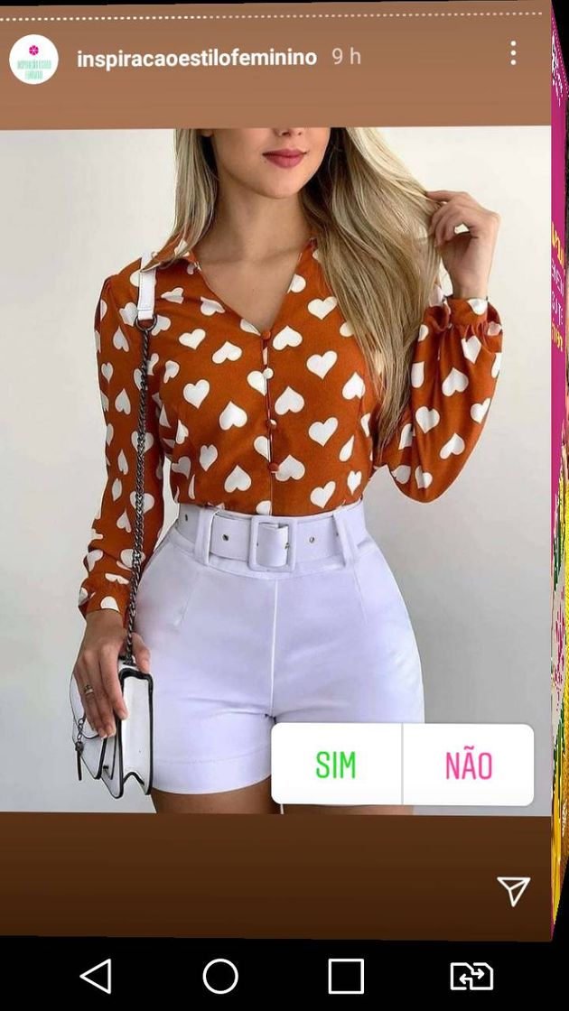 Fashion Blusa short