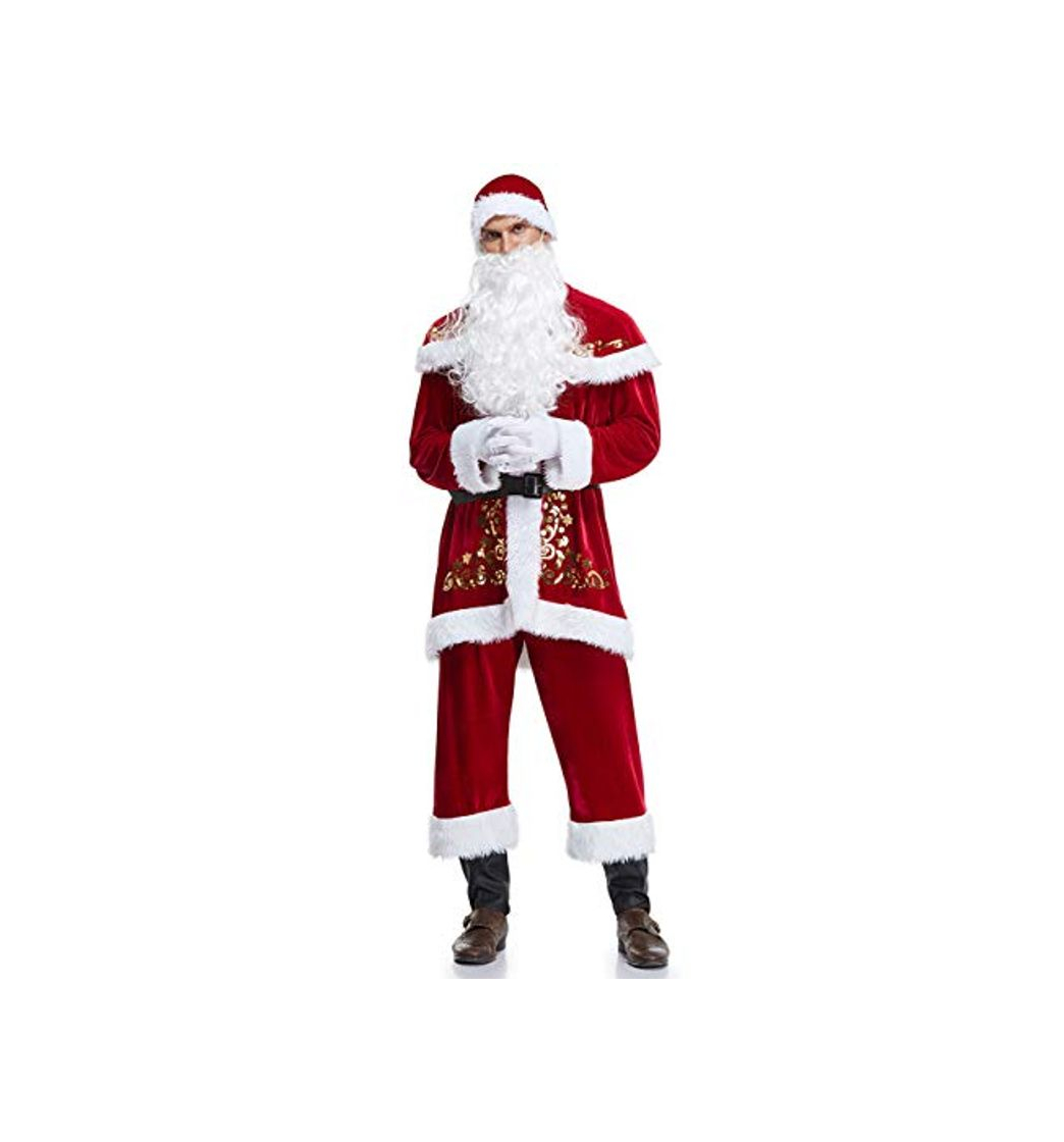 Product ShiyiUP Disfraces de Papá Noel para Navidad Traje de Cosplay para Hombre 2XL