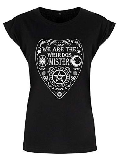 Grindstore Camiseta para Mujer We Are The Weirdos Mister Ouija Premium, Color