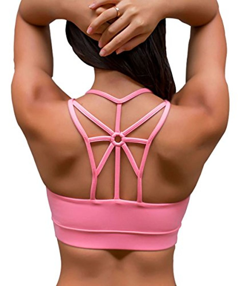 Producto YIANNA Sujetador Deportivo Mujer Alto Impacto Top Deporte Yoga Gimnasio con Relleno