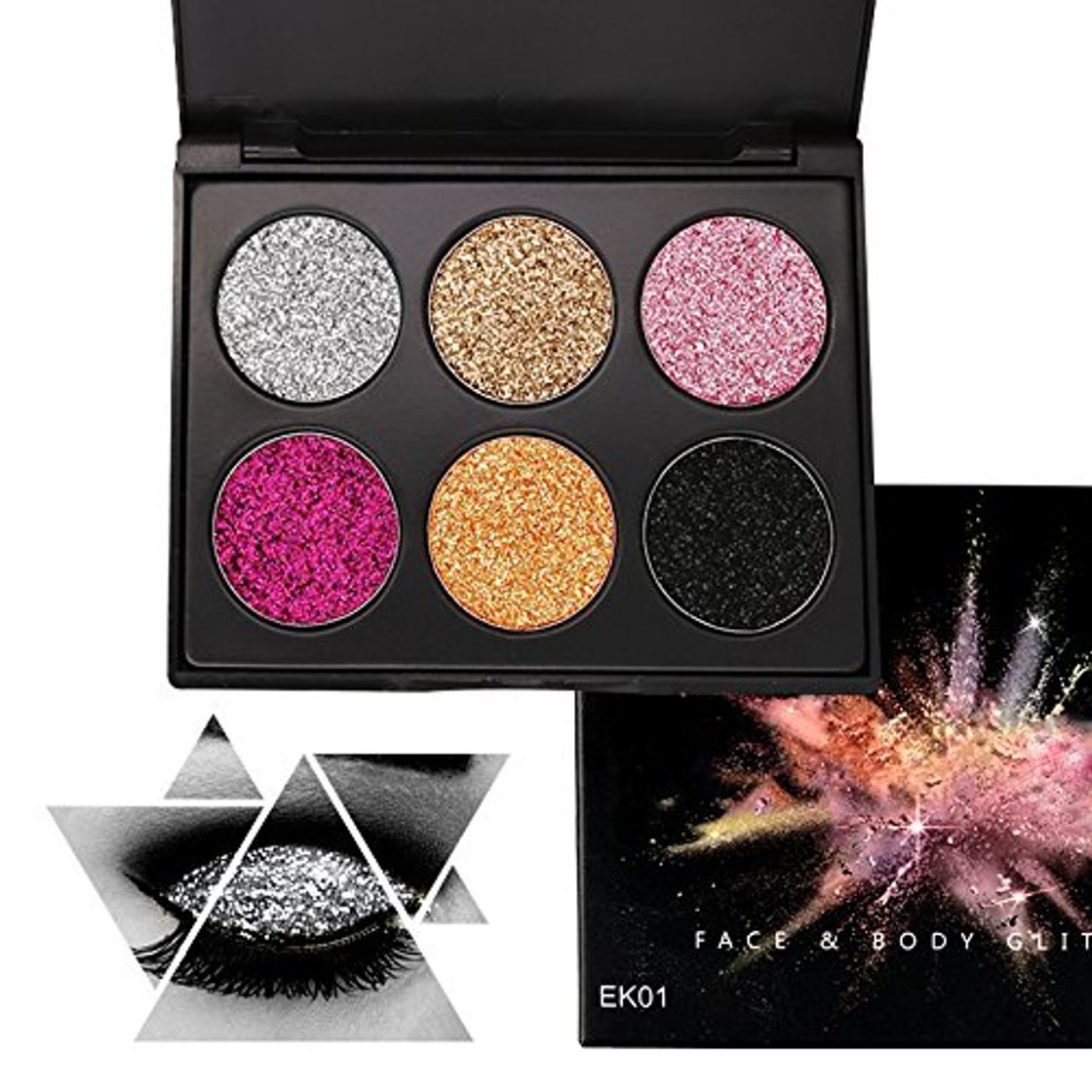 Product Glitter Polvo Paleta de Maquillaje Profesional