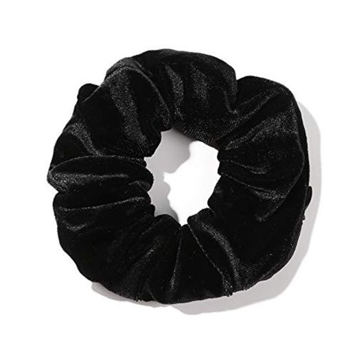 Hzling Velvet Scrunchies con bolsillo oculto cremallera Stash Corbatas para el cabello