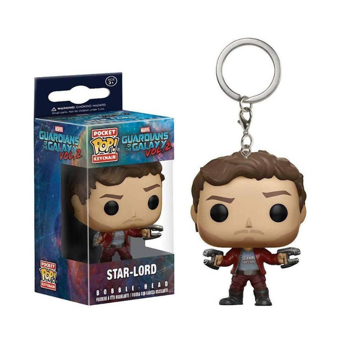 Juego Funko Pop Keychain: Guardians of the Galaxy 2 Star Lord

