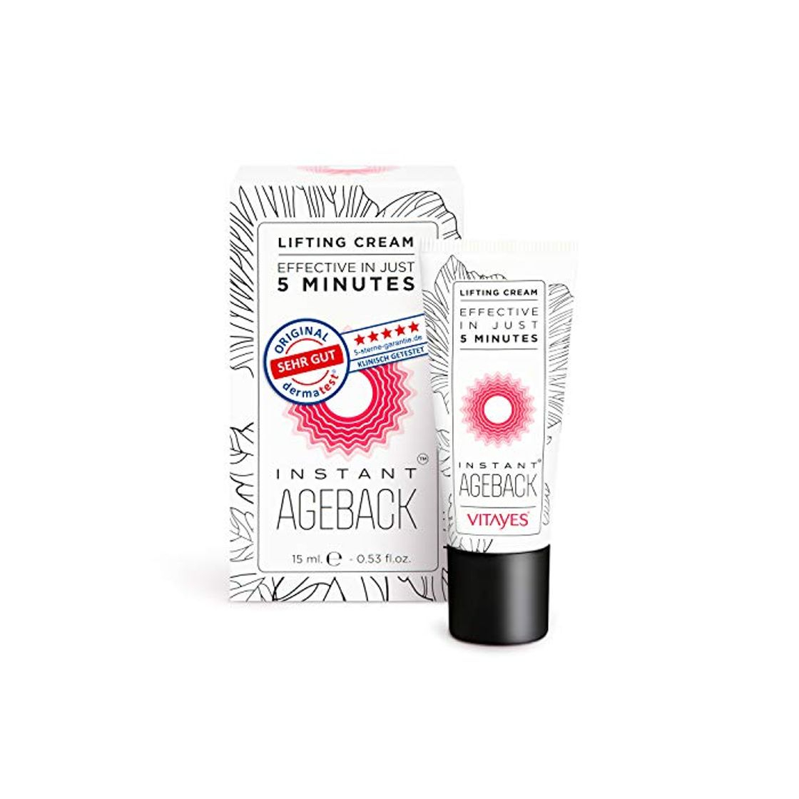 Vitayes Crema Antiarrugas y Antiojeras. Antiedad Instantáneo, crema rejuvenecedora efecto lifting