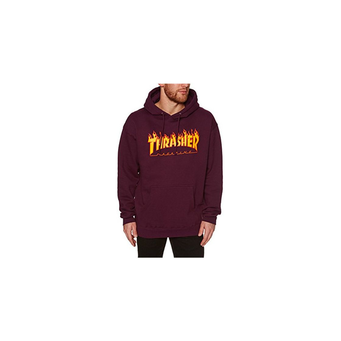 Moda Thrasher Flame Sudadera con capucha maroon