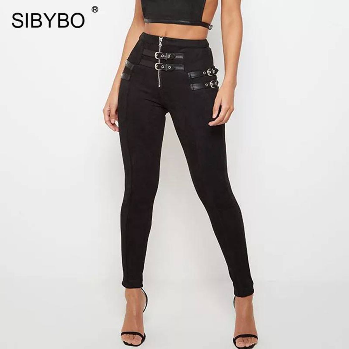 Fashion Calça Steampunk Camurça