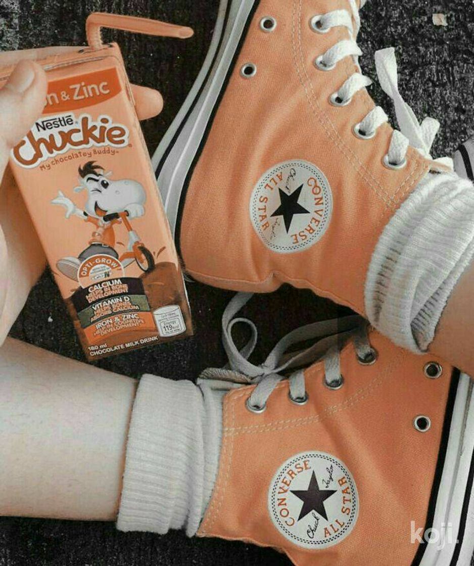 Fashion Converse all star Chuck Taylor laranja