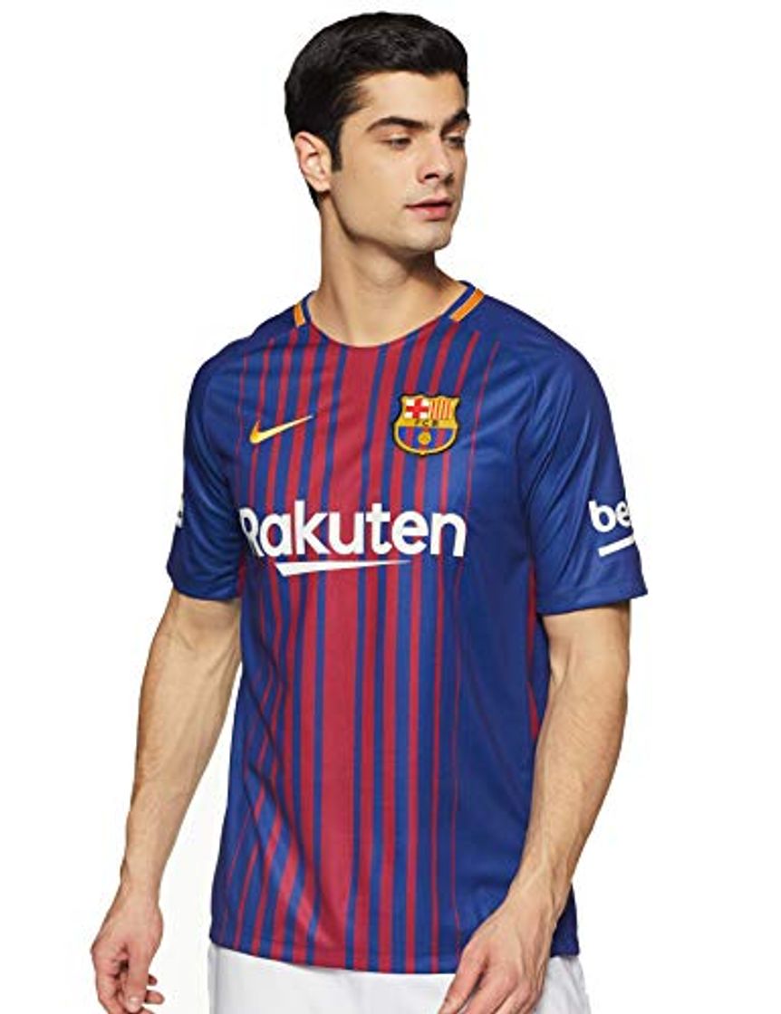 Fitness Nike Breathe FC Barcelona Stadium SS Home Camiseta, Hombre, Azul