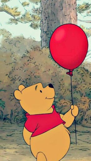 Ursinho Pooh e seu balão vermelho 