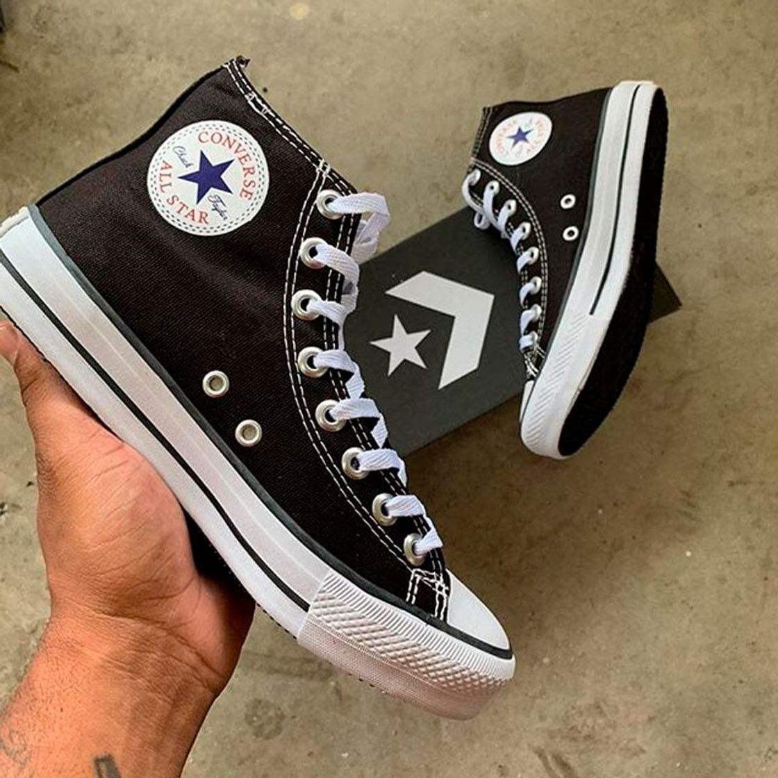 Fashion Tênis all star converse cano alto preto