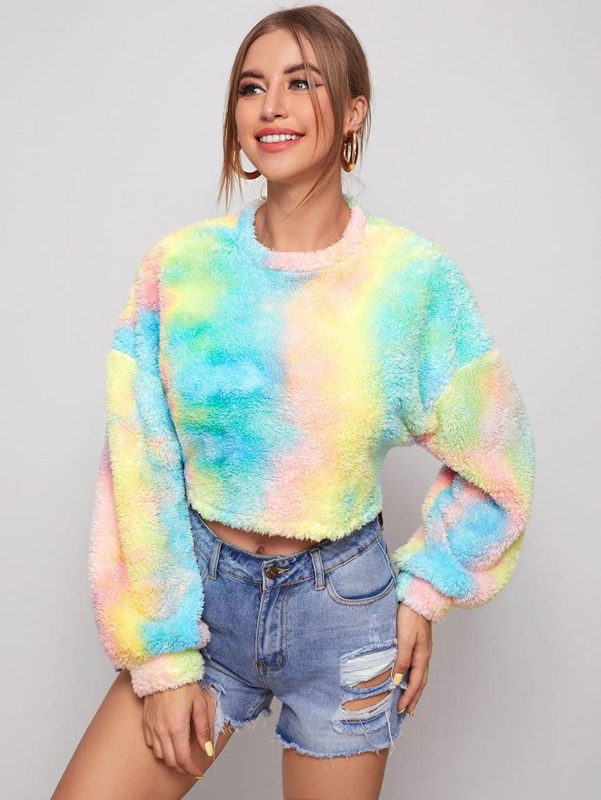 Moda Suéter tie dye