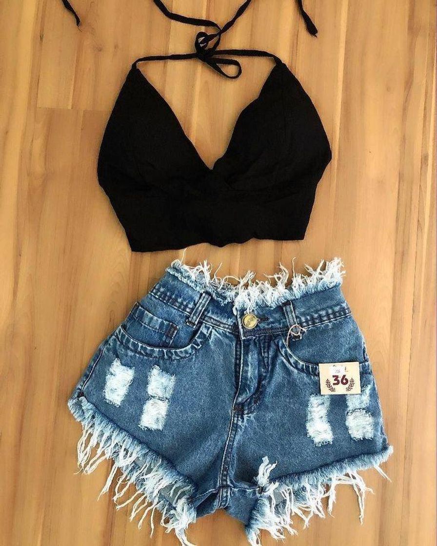 Moda Cropped preto