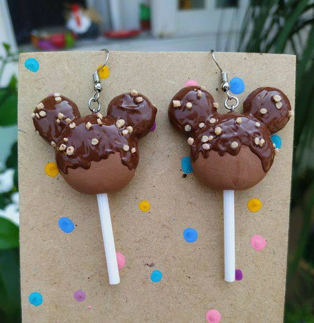 Moda Brincos do Mickey de chocolate 🍫