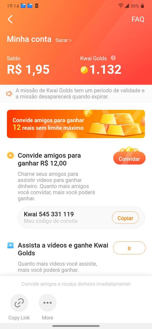 App app de ganhar dinheiro