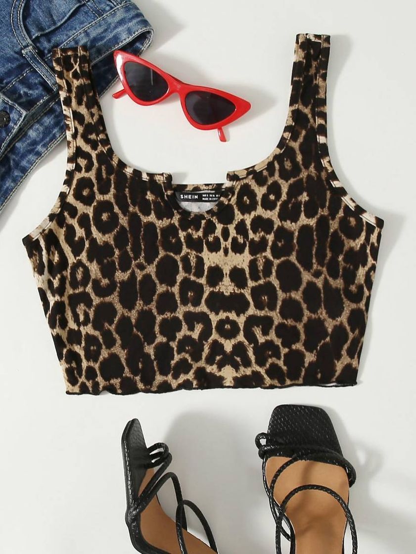 Moda Top leopardo