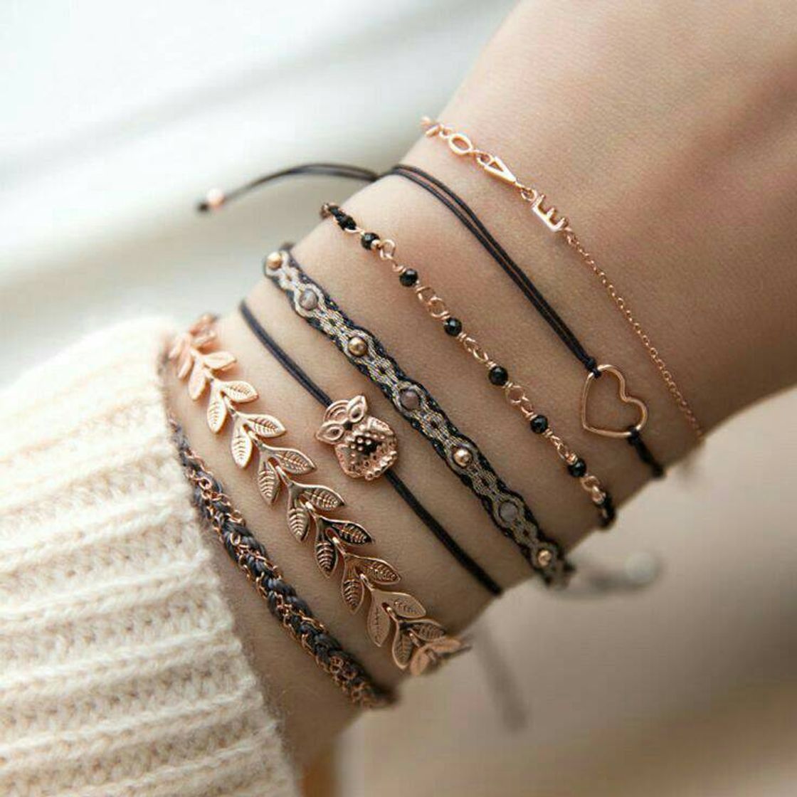 Moda  Coleção  de Pulseiras lindas