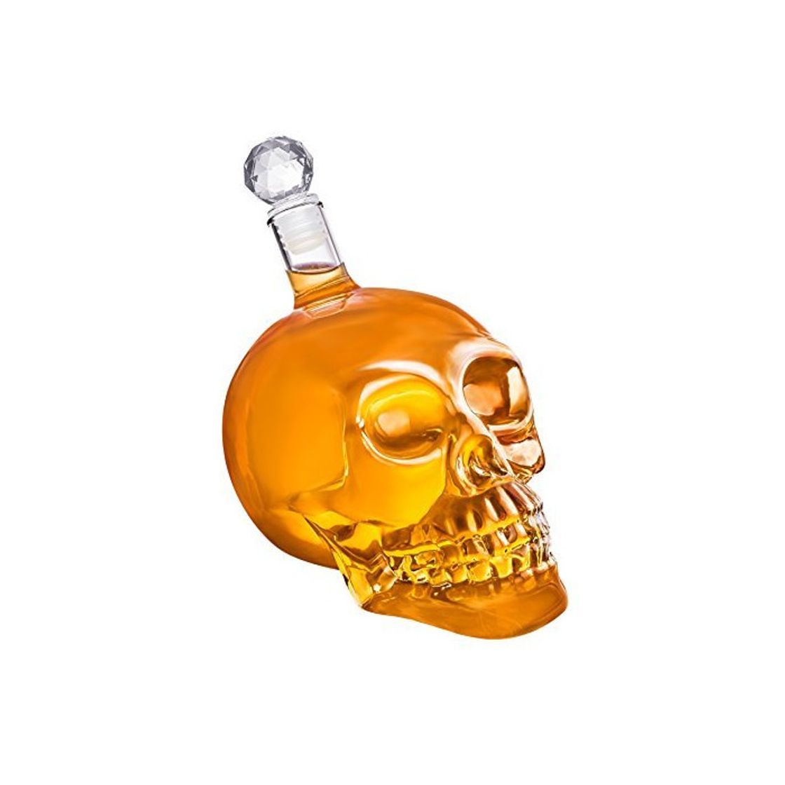 Social Jarra de calavera - Frasco de vidrio con forma de calavera y