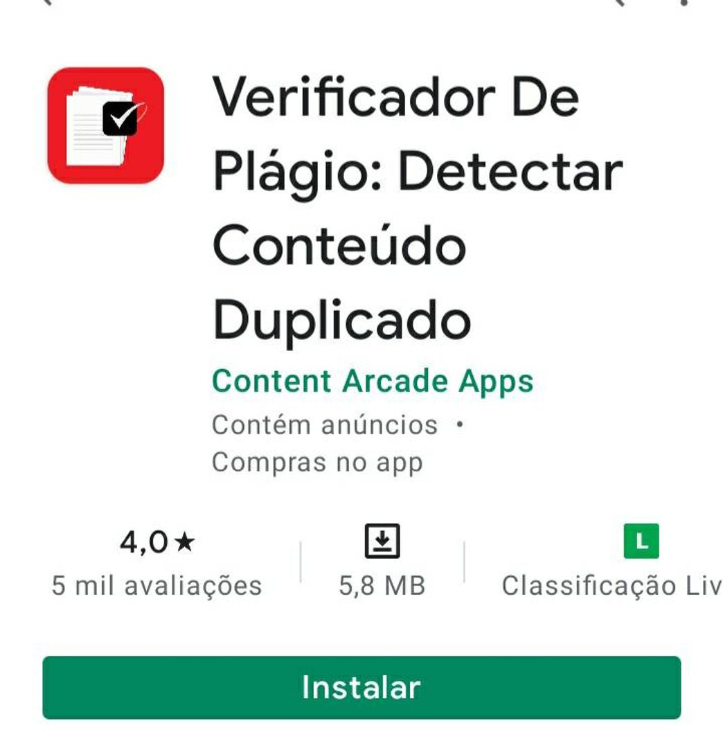 App Para redações