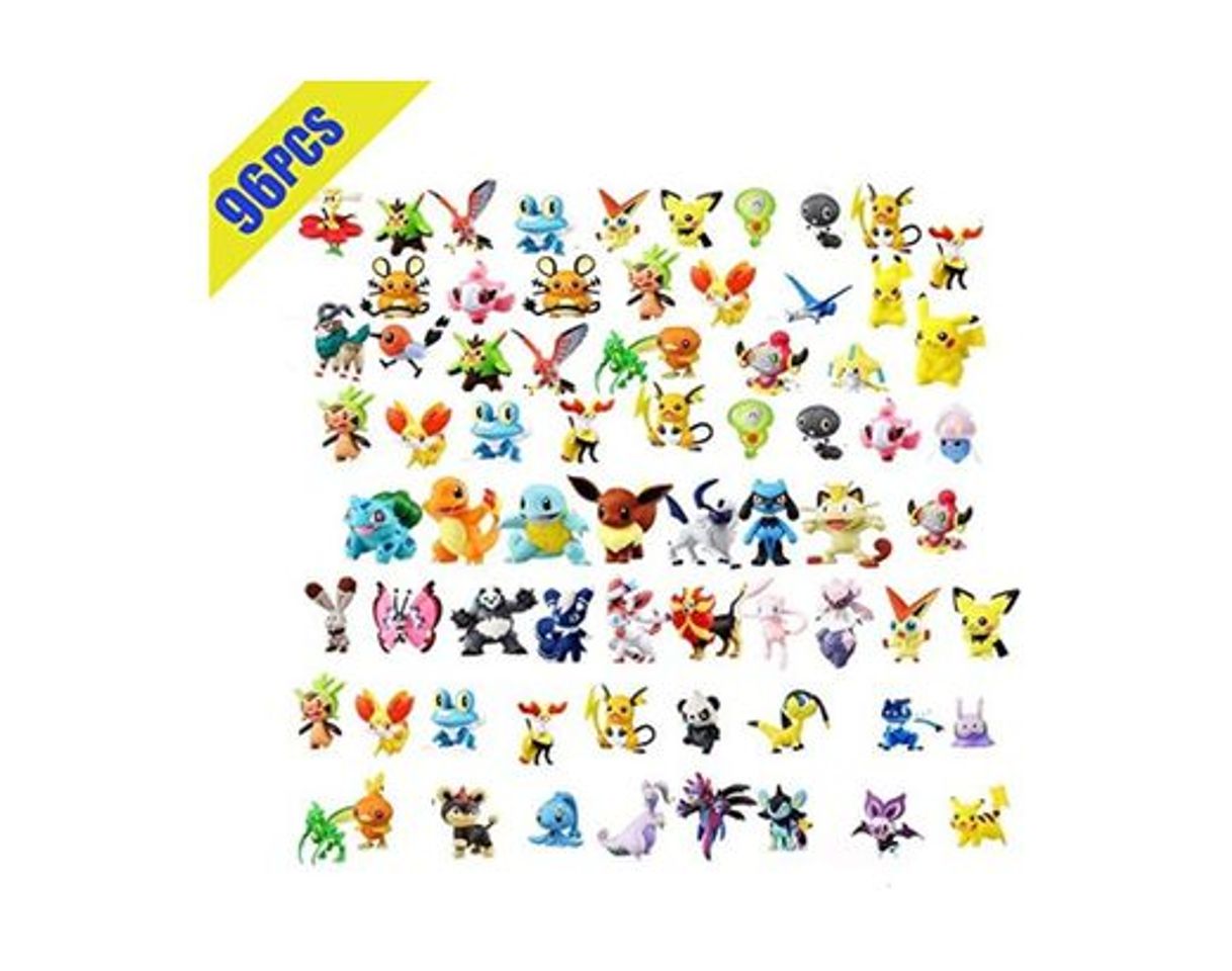 Product OMZGXGOD Pokemon Figuras ,Mini Figuras de plástico tamaño pequeño Regalo,La Figura de