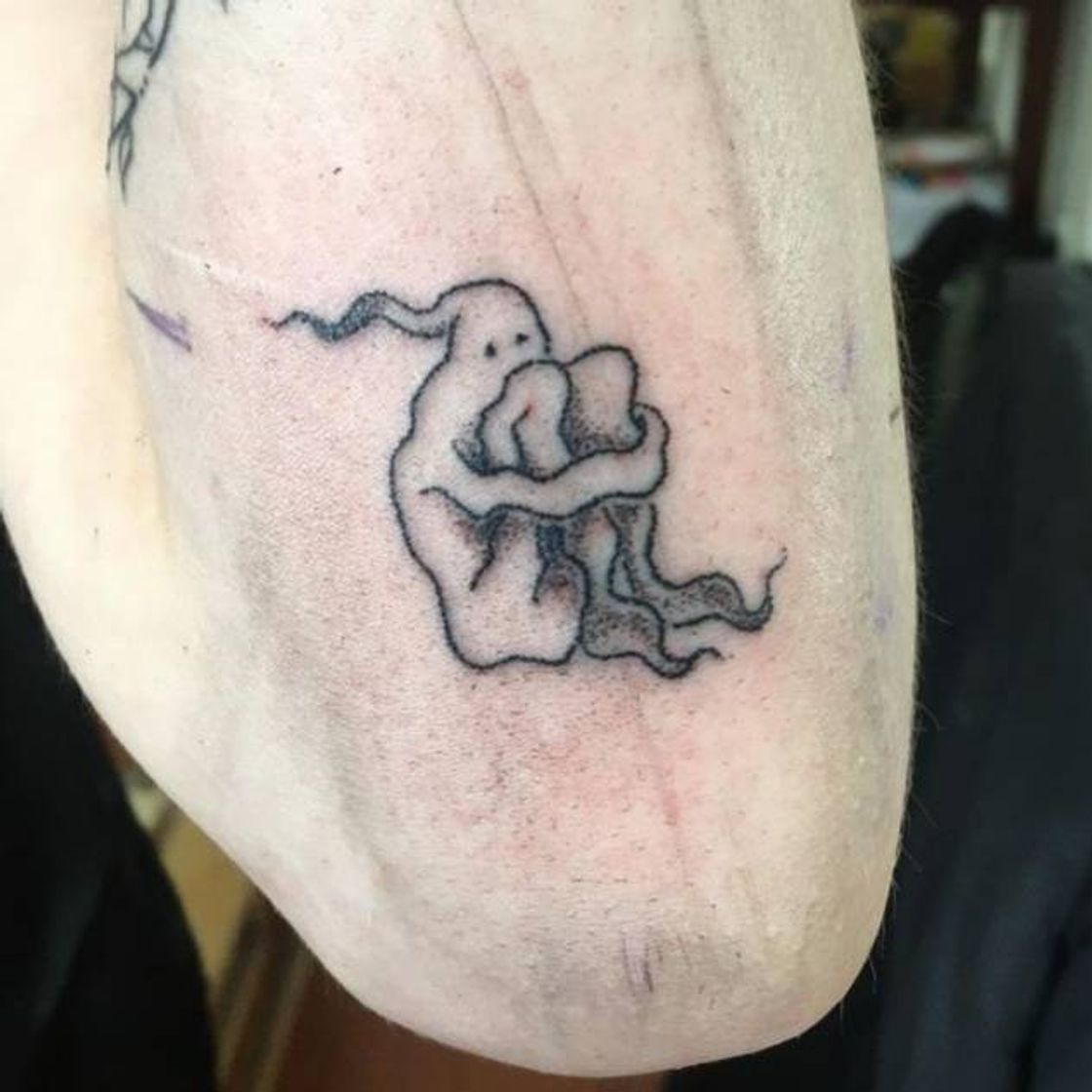 Social ghost tattoo