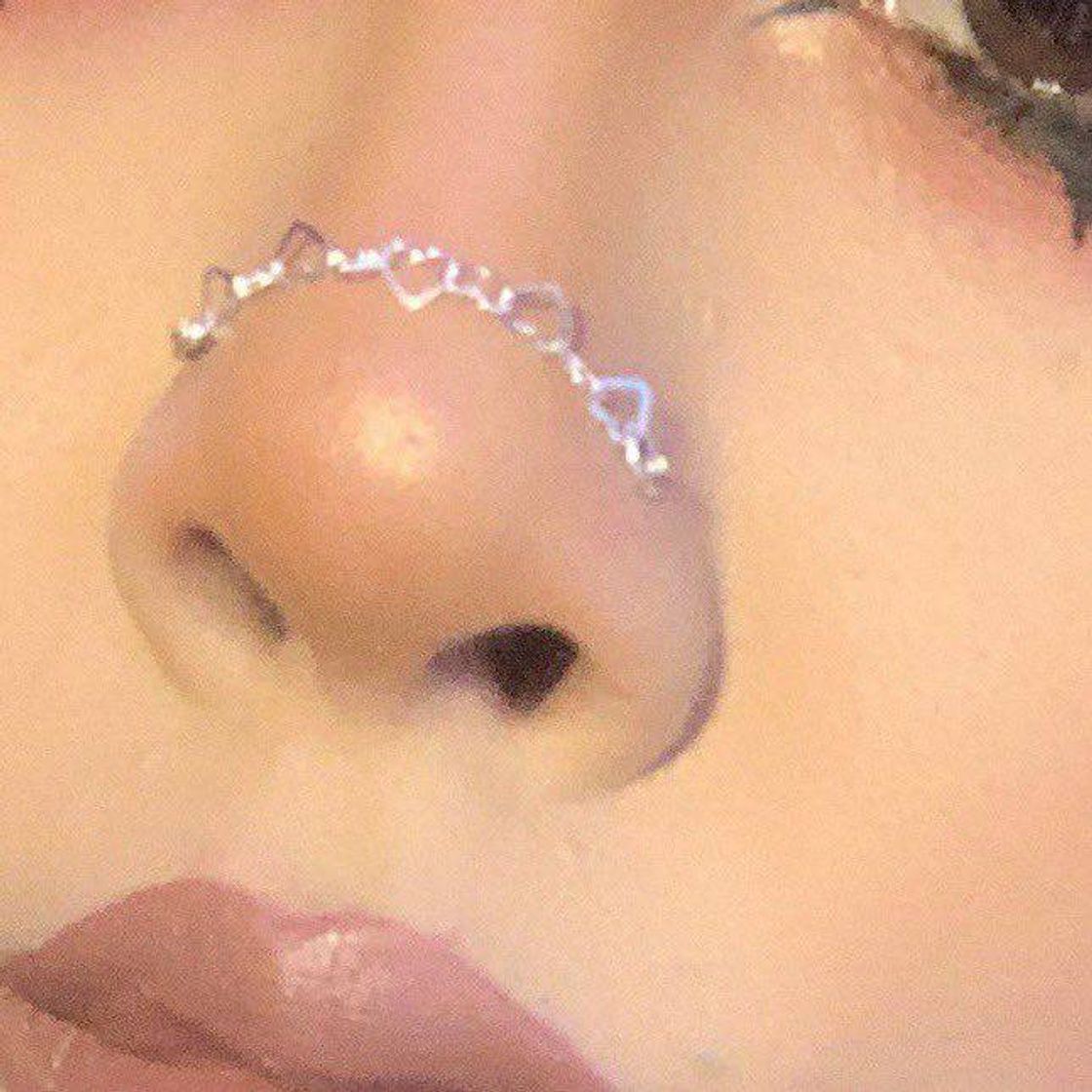 Fashion nostril piercing chain