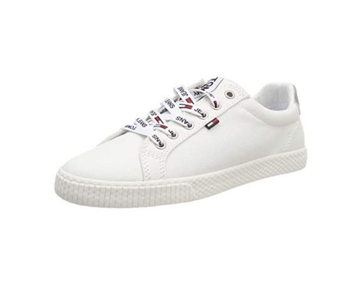 Tommy Hilfiger Tommy Jeans Casual Sneaker, Zapatillas para Mujer, Blanco
