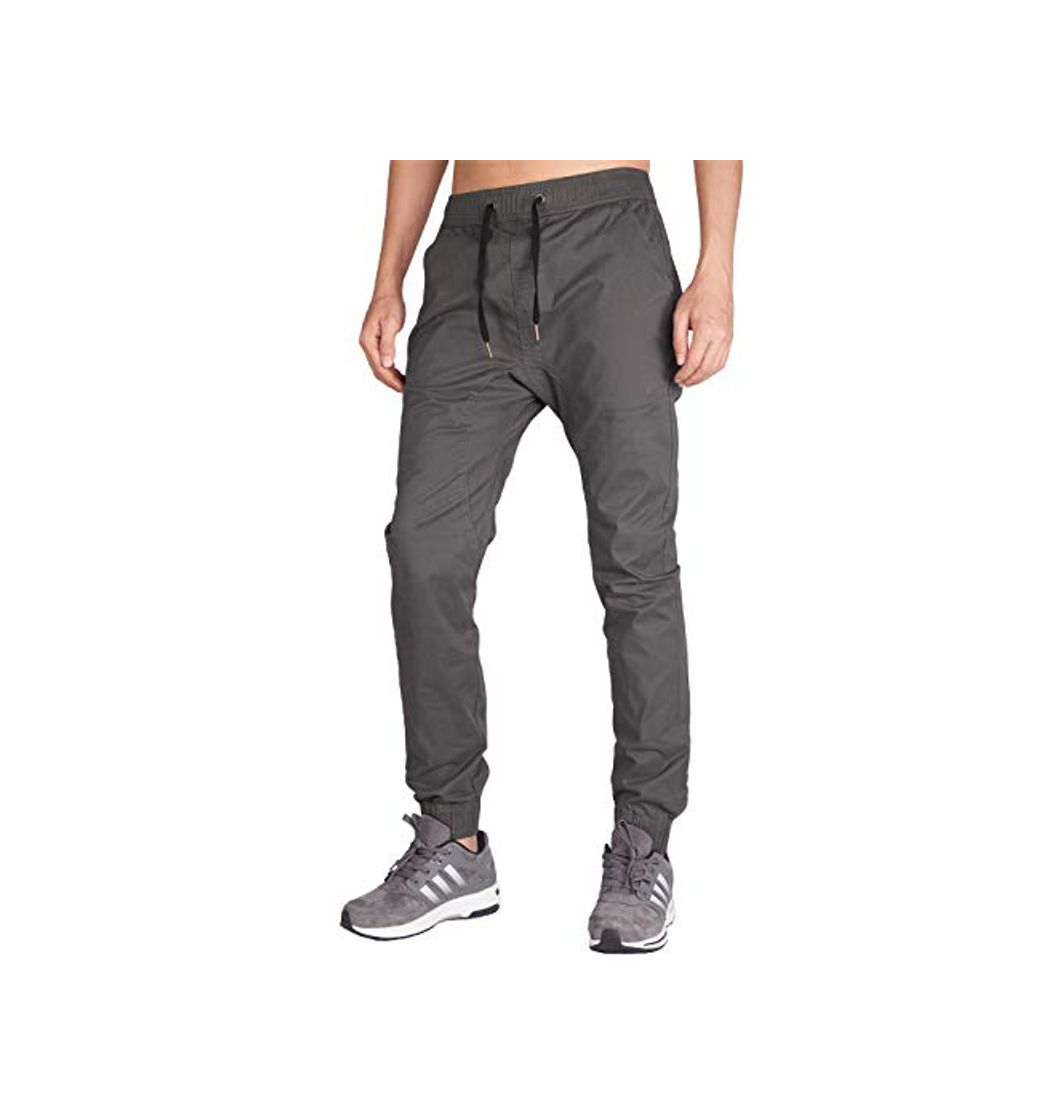 Social ITALY MORN Joggers Hombre Panatalones para Chicos Deportes Slim Fit XL Gris Oscuro