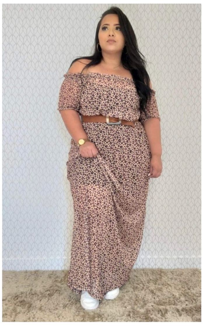 Fashion Ziriguipê
Vestido Plus Size Longo Ciganinha Tule Estampado