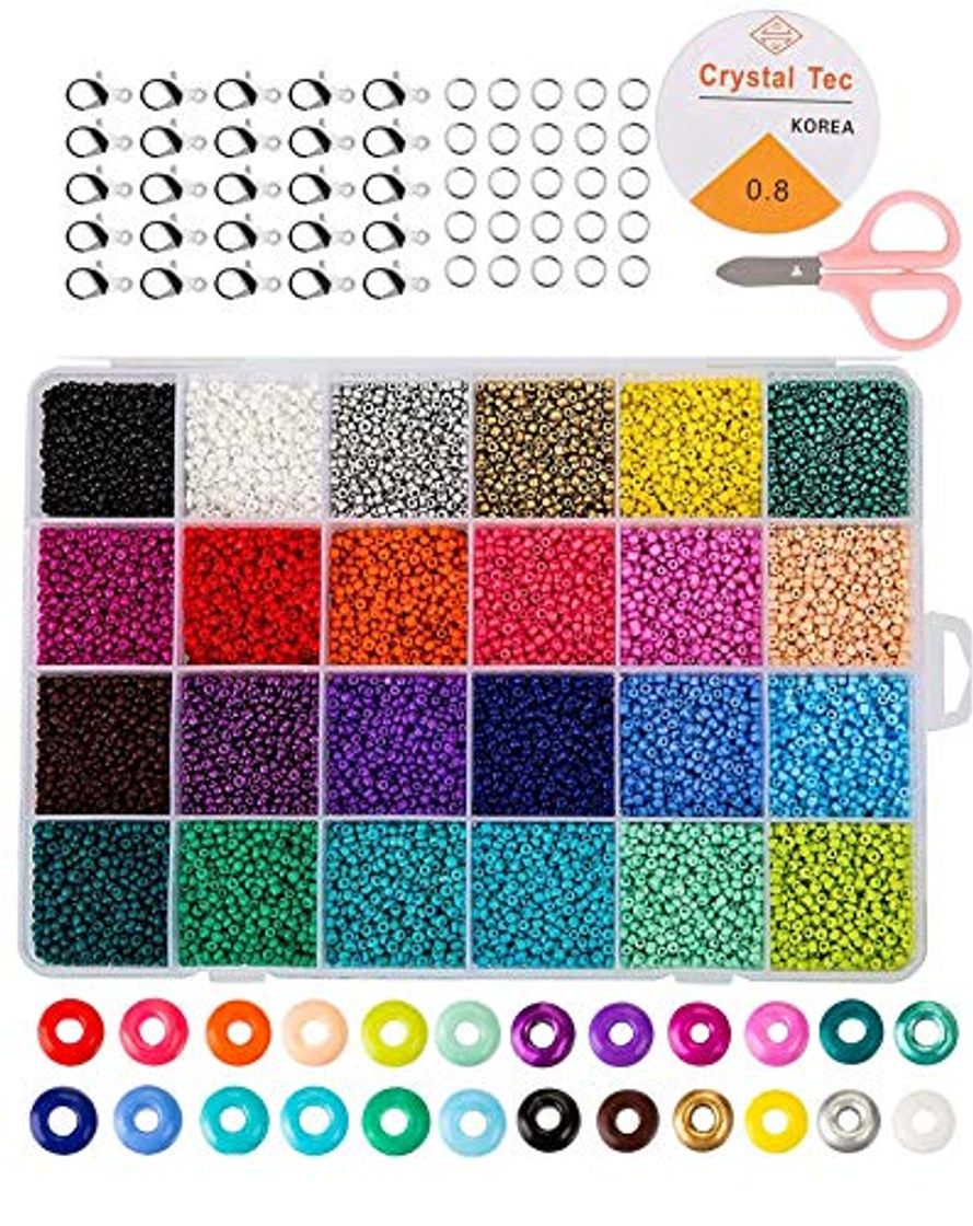 Product non-branded Cuentas de Colores 2mm Mini Cuentas y Abalorios Cristal para DIY