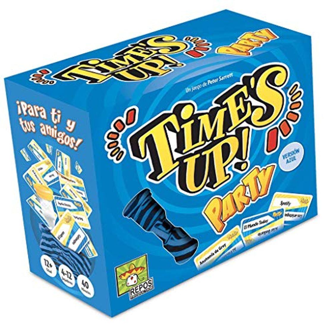 Social Time's Up! Party 2 Color Azul Repos Production RPTUPA02