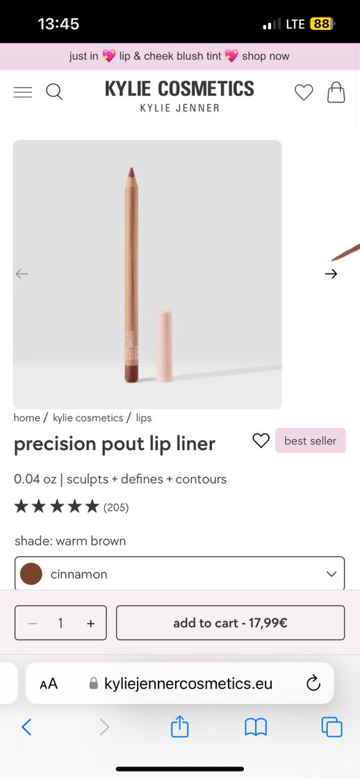 Belleza Lip liner cinnamon 