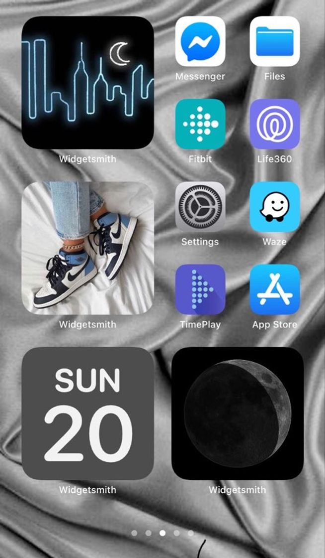 Moda Blue ios 14 aesthetic