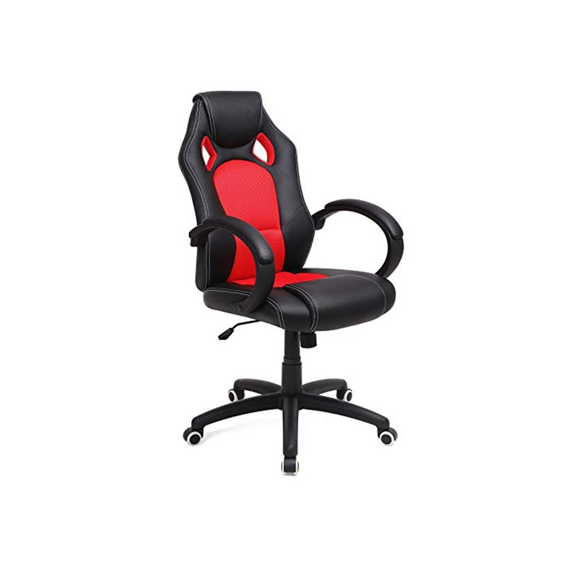 Social SONGMICS OBG56BR Racing - Silla de Escritorio de Oficina Ergonómica Regulable con