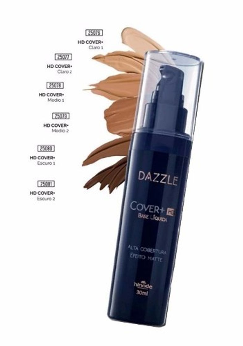 Moda Cover + Hd Base Liquida Dazzle Hinode Efeito Matte

