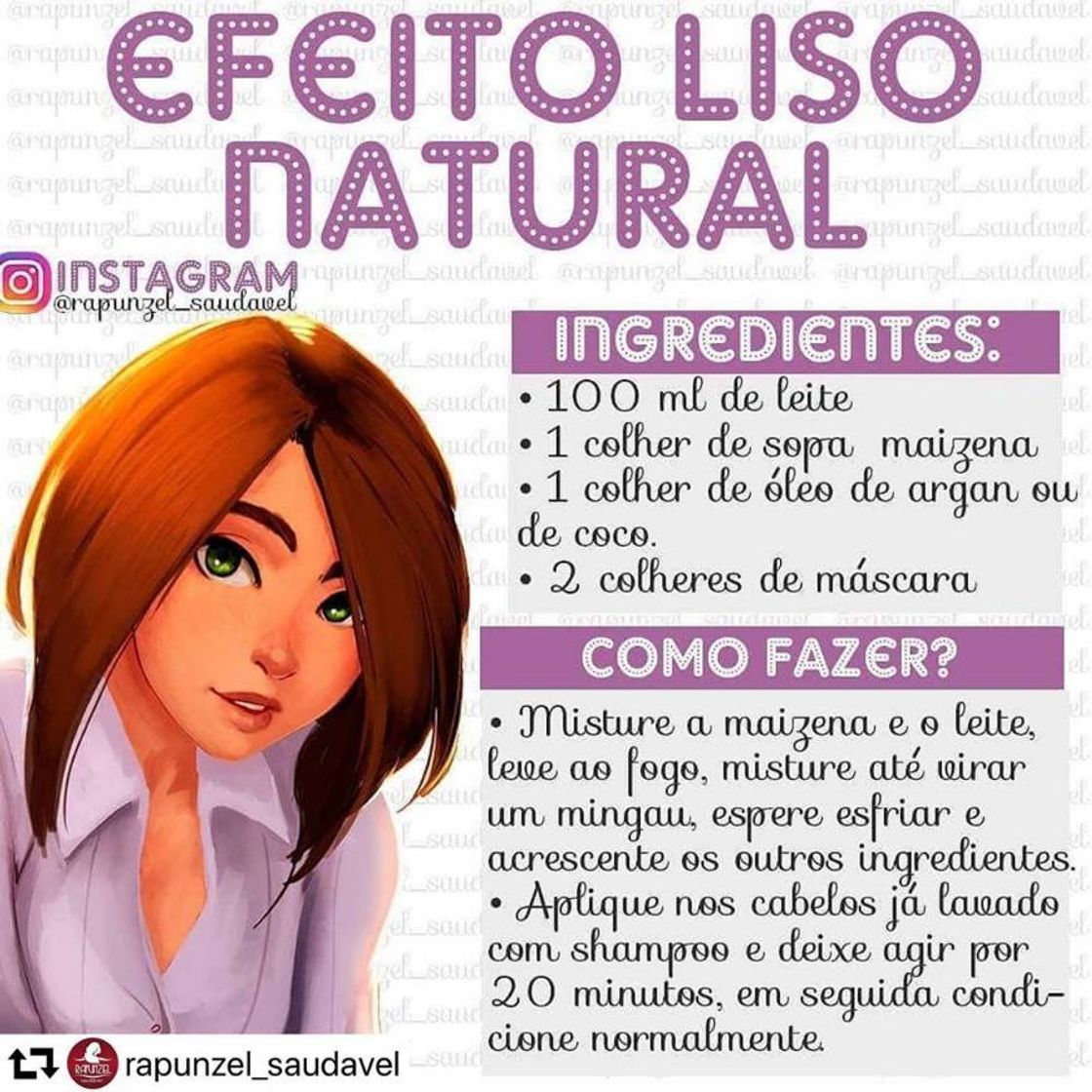 Moda Hidratação efeito liso natural