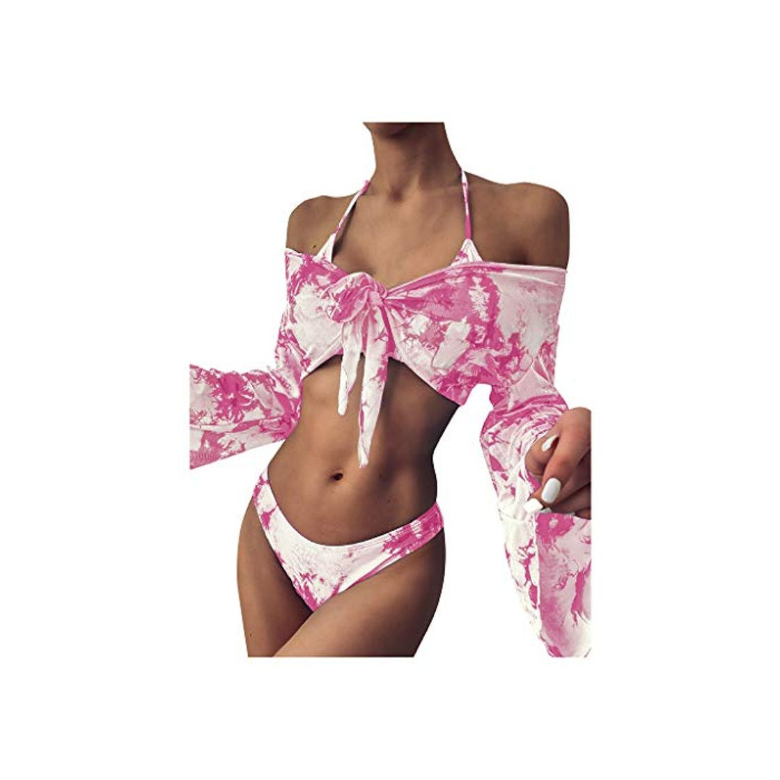 Social Sylar Conjunto de Bikini 3 Piezas para Mujer Moda Tie-Dye Bikini Mujer