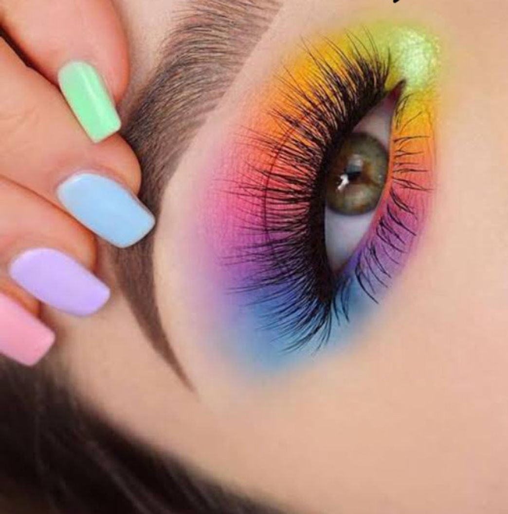 Moda Makeup Arco Iris 🌈🌈